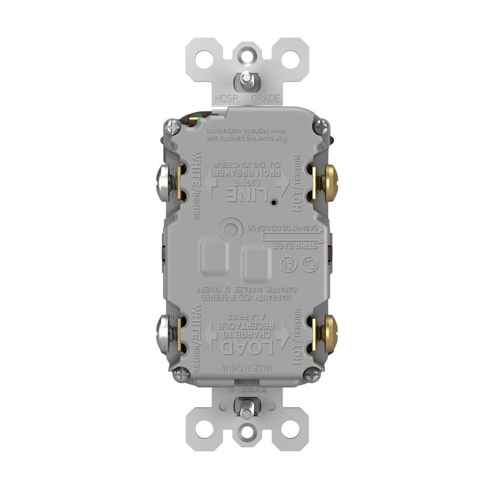 radiant Spec-Grade 20A Tamper-Resistant Self-Test GFCI Receptacle, Dark Bronze