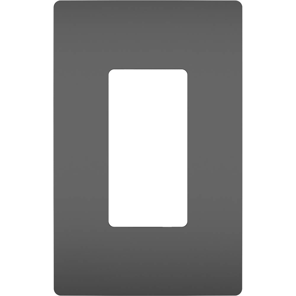 radiant One-Gang Screwless Wall Plate, Brown