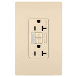 Legrand - radiant 20A Tamper-Resistant Self-Test GFCI Outlet with Night Light, Ivory - Ivory