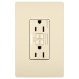 Legrand - radiant Spec-Grade 15A Tamper-Resistant Self-Test GFCI Receptacle, Light Almond - Light Almond