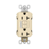 radiant 20A Tamper-Resistant Self-Test GFCI Outlet with Night Light, Gray