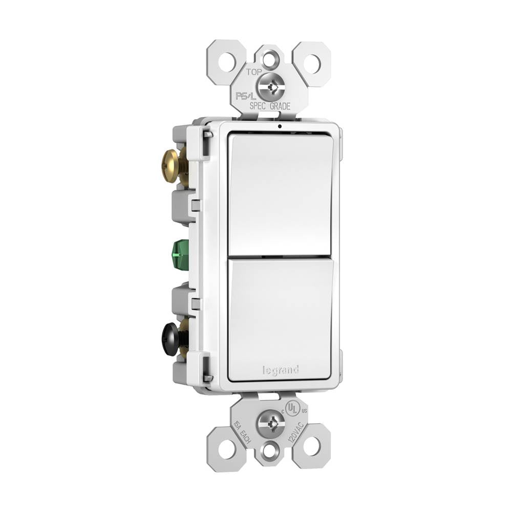 radiant Two Single-Pole/3-Way Switches, Black