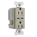 radiant 15A Tamper-Resistant USB Type C/C Outlet, Dark Bronze