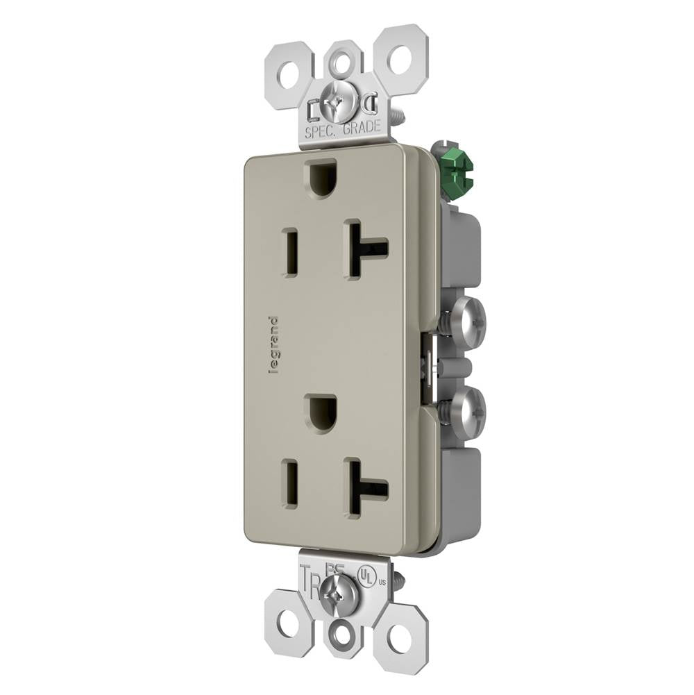 radiant Spec-Grade 20A Tamper-Resistant Receptacle, Dark Bronze