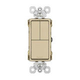 radiant Two Single-Pole Switches and Single Pole/3-Way Switch, Black