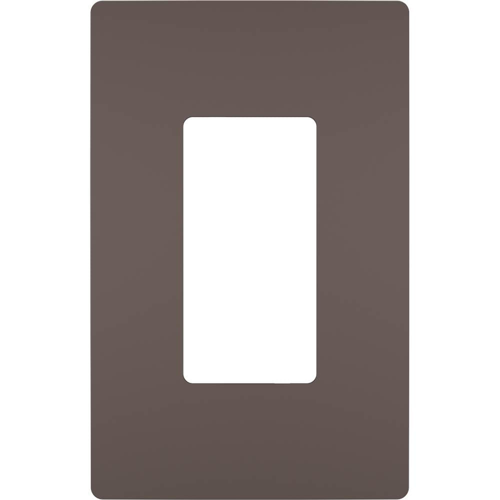 radiant One-Gang Screwless Wall Plate, Dark Bronze