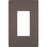 radiant One-Gang Screwless Wall Plate, Dark Bronze