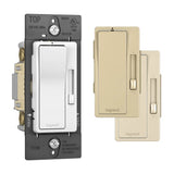 Legrand - radiant Incandescent Pole/3-Way Dimmer, Tri Color (WH, IV, LA) - Tri Color