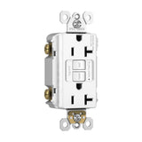 Legrand - radiant Spec-Grade 20A Tamper-Resistant Self-Test GFCI Receptacle, White - White