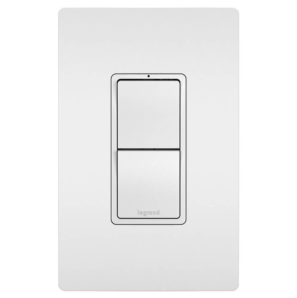 Legrand - radiant Two Single-Pole/3-Way Switches, White - White