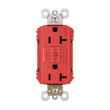 radiant Spec-Grade 20A Tamper-Resistant Self-Test GFCI Receptacle, Red