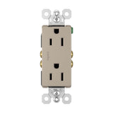 radiant 15A 125V Duplex Tamper-Resistant Outlet, Dark Bronze