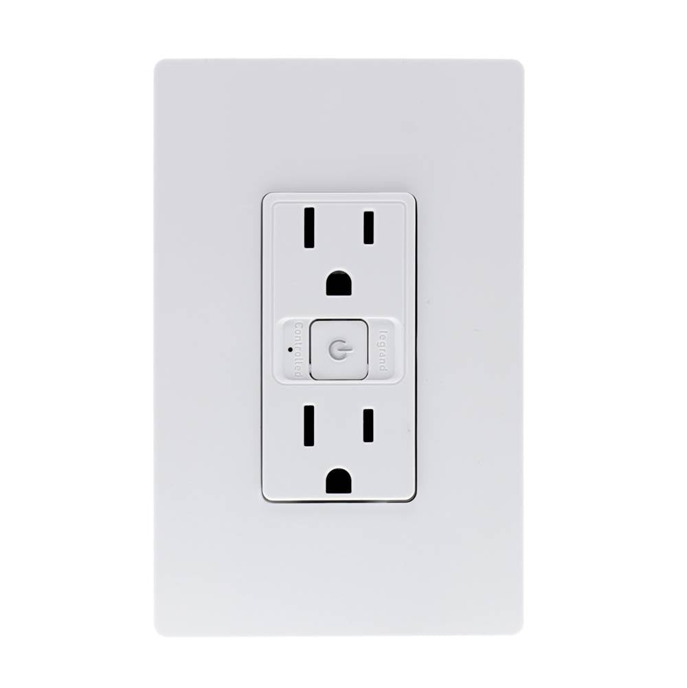 Legrand - radiant Smart Outlet - Wi-Fi, White - White