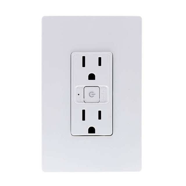 Legrand - radiant Smart Outlet - Wi-Fi, White - White
