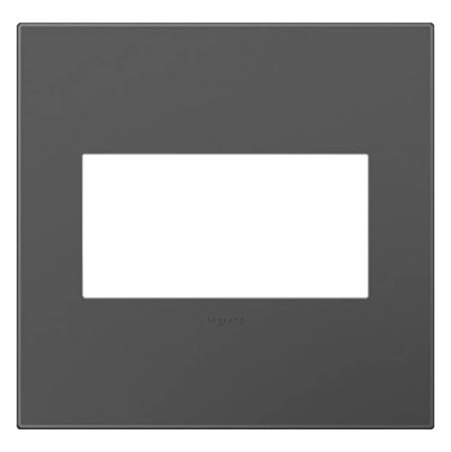 Legrand - Magnesium, 2-Gang Wall Plate - Magnesium