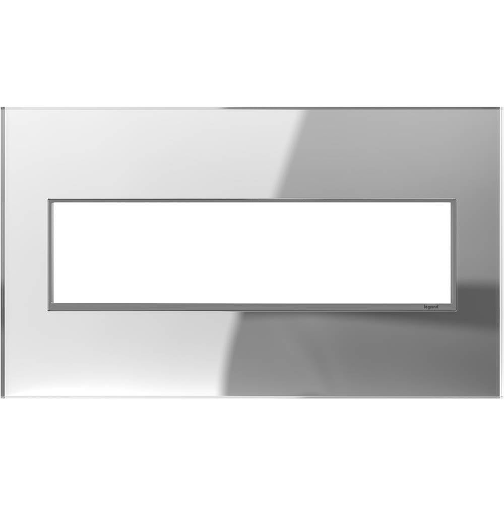 Legrand - Mirror, 4-Gang Wall Plate - Mirror