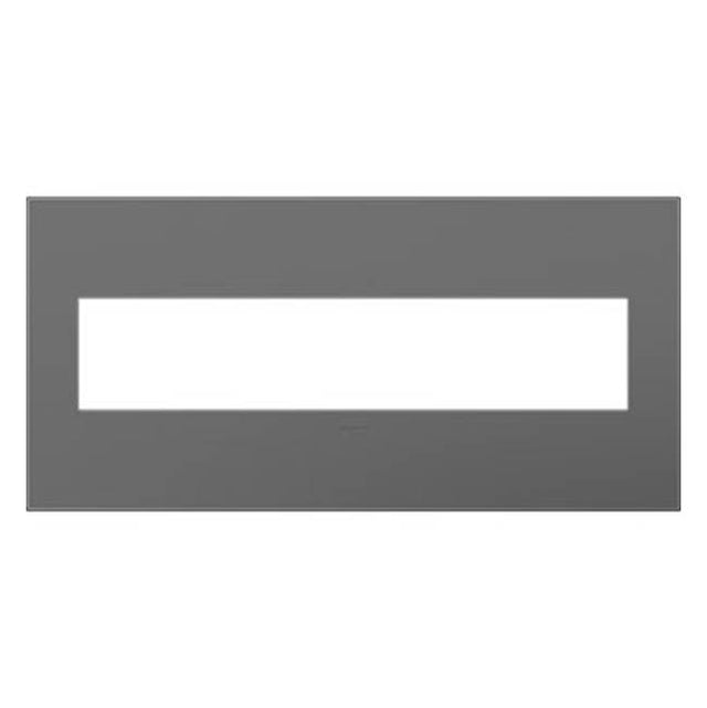 Legrand - Magnesium, 5-Gang Wall Plate - Magnesium