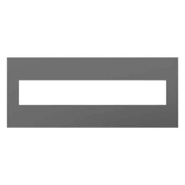 Legrand - Magnesium, 6-Gang Wall Plate - Magnesium