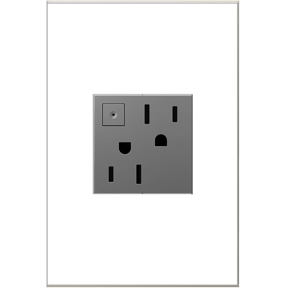 Legrand - Energy-Saving On/Off Outlet, 15A - Magnesium