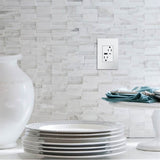adorne Dual-USB, 15A, Tamper-Resistant, A/C USB Hybrid Outlet, White