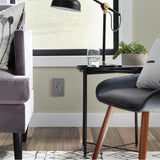 adorne Dual-USB, 20A, Tamper-Resistant, A/C USB Hybrid Outlet, Magnesium