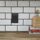 adorne Full-Size, Hybrid USB Outlet, A/C USB Outlet, Graphite