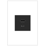 Legrand - adorne Full-Size, Hybrid USB Outlet, A/C USB Outlet, Graphite - Graphite