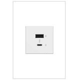Legrand - adorne Full-Size, Hybrid USB Outlet, A/C USB Outlet, White - White