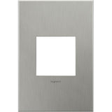 Legrand - Brushed Stainless Steel, 1-Gang Wall Plate - Brushed Stainless Steel