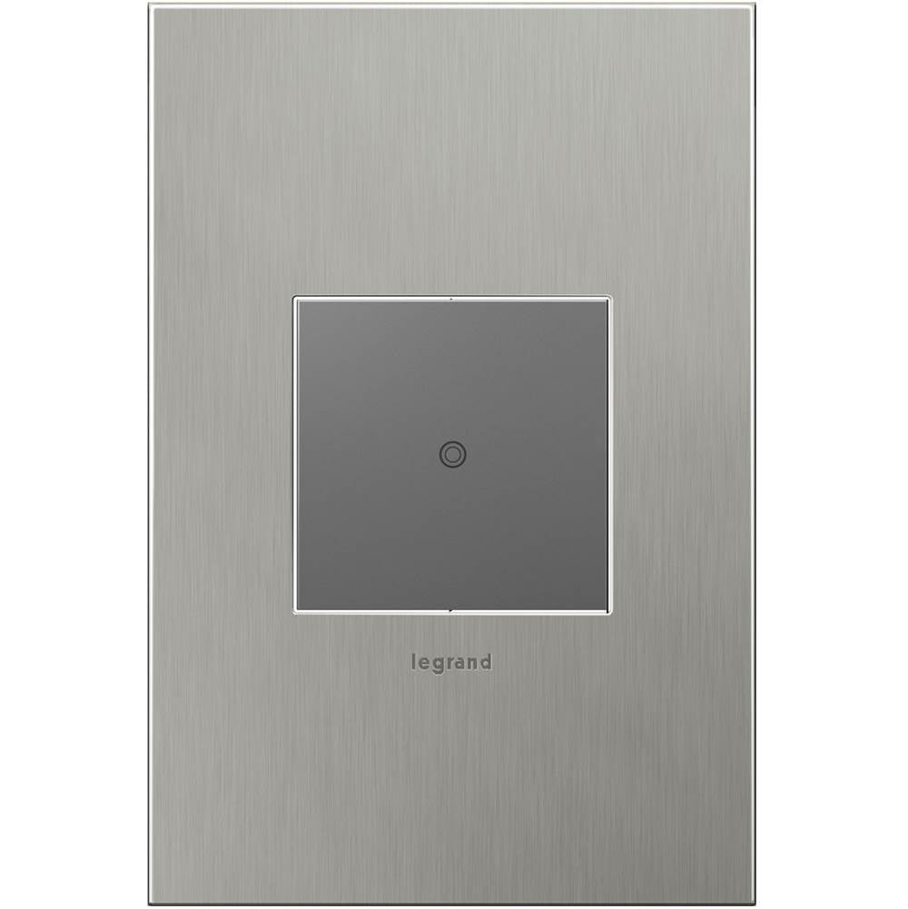 Brushed Stainless Steel, 1-Gang Wall Plate