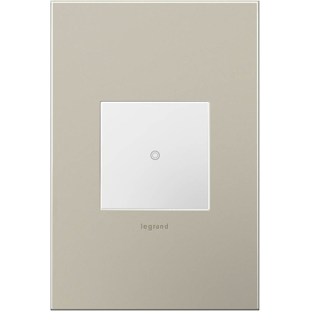 Brushed Stainless Steel, 1-Gang Wall Plate