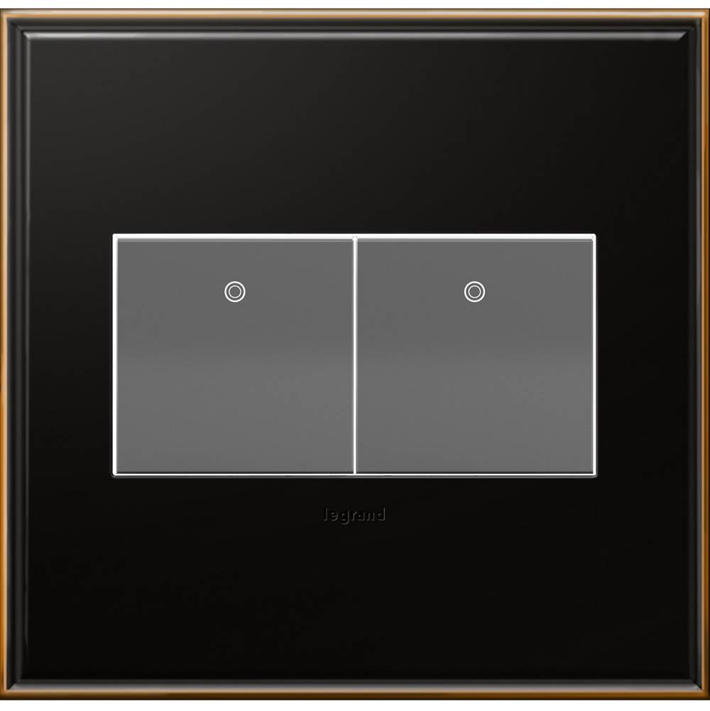 Brushed Stainless Steel, 2-Gang Wall Plate
