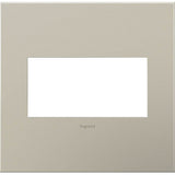 Legrand - Satin Nickel, 2-Gang Wall Plate - Satin Nickel