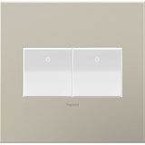 Brushed Stainless Steel, 2-Gang Wall Plate