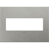Brushed Stainless Steel, 3-Gang Wall Plate