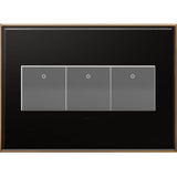 Brushed Stainless Steel, 3-Gang Wall Plate