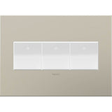 Brushed Stainless Steel, 3-Gang Wall Plate