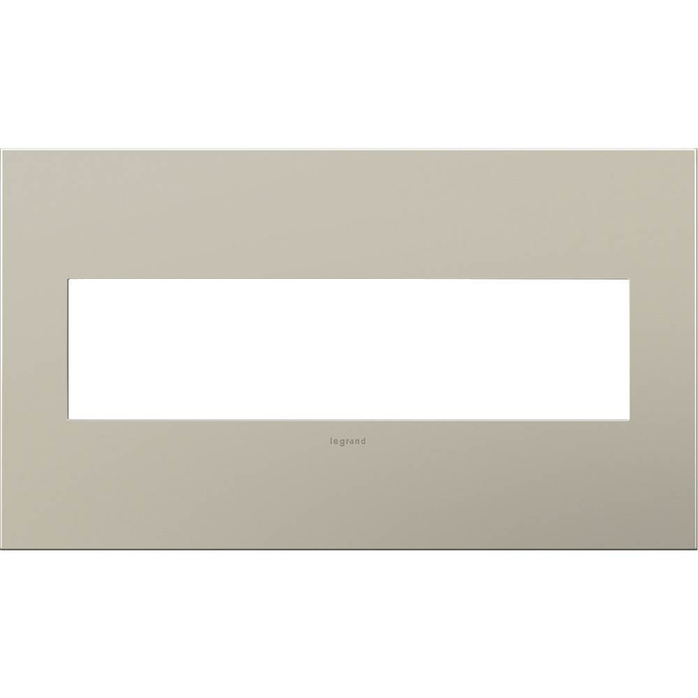 Legrand - Satin Nickel, 4-Gang Wall Plate - Satin Nickel