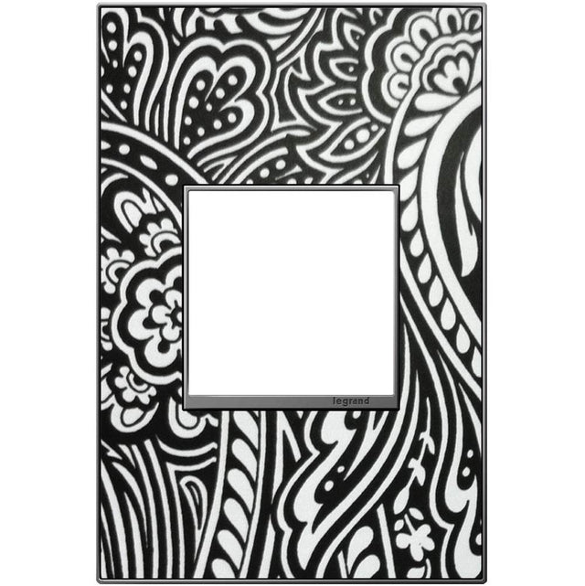 Legrand - Custom Wall Plate, 1-Gang, Magnesium Trim - Magnesium