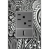 Custom Wall Plate, 1-Gang +, Magnesium Trim