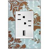 Custom Wall Plate, 1-Gang +, Magnesium Trim