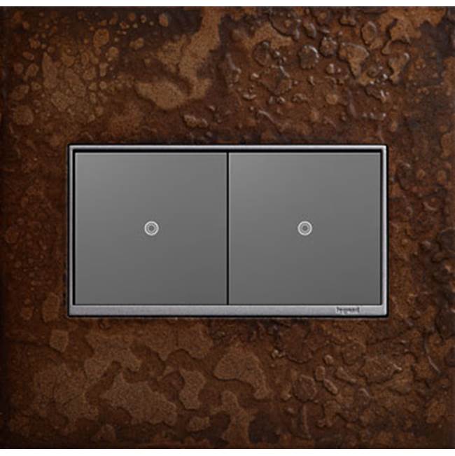 Hubbardton Forge Bronze, 2-Gang Wall Plate