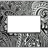 Legrand - Custom Wall Plate, 2-Gang, Magnesium Trim - Magnesium