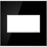 Legrand - Mirror Black, 2-Gang Wall Plate - Mirror Black