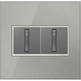 Custom Wall Plate, 2-Gang, Magnesium Trim