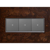 Hubbardton Forge Bronze, 3-Gang Wall Plate