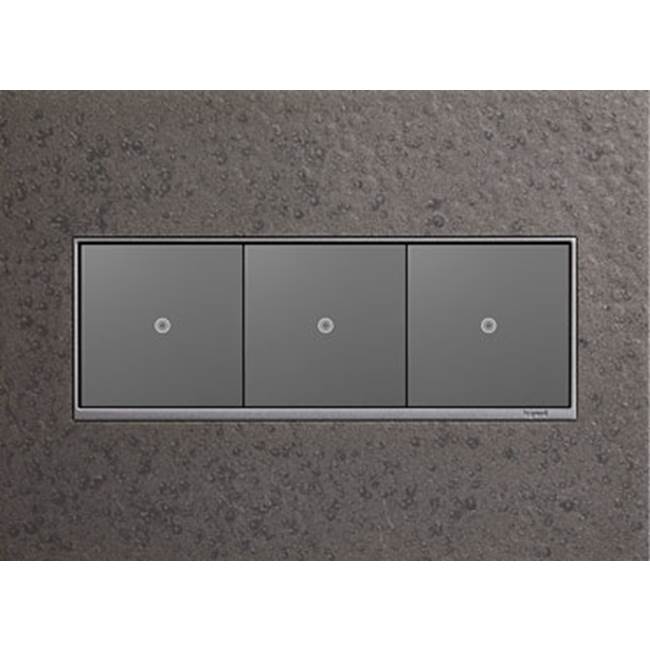Hubbardton Forge Bronze, 3-Gang Wall Plate