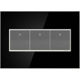 Custom Wall Plate, 3-Gang, Magnesium Trim