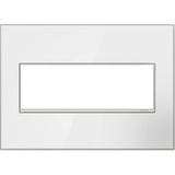 Legrand - Mirror White-on-White,  3-Gang Wall Plate - Mirror White