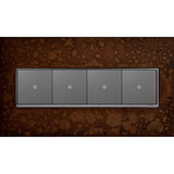 Hubbardton Forge Bronze, 4-Gang Wall Plate